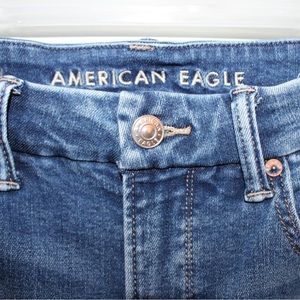 American Eagle Blue Skinny Jeans with stretch Sz 4